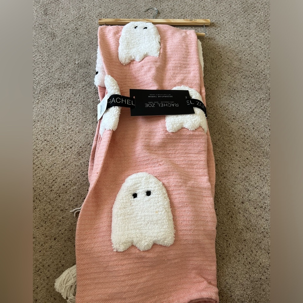 Light pink soft ghost blanket